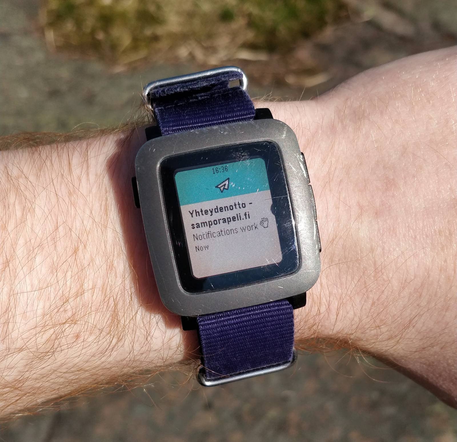 Pebble best sale time watch