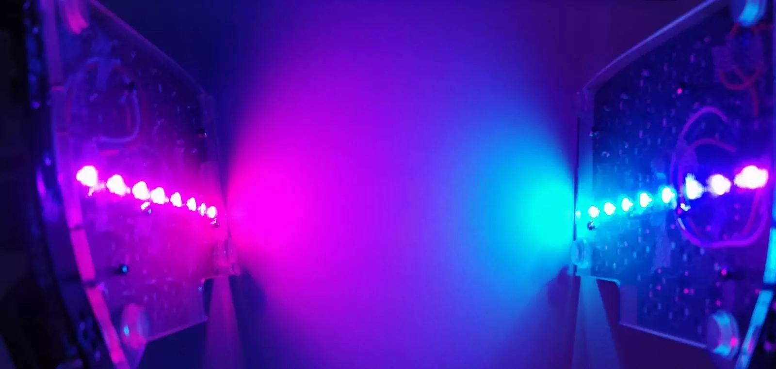 Purple and blue LEDs