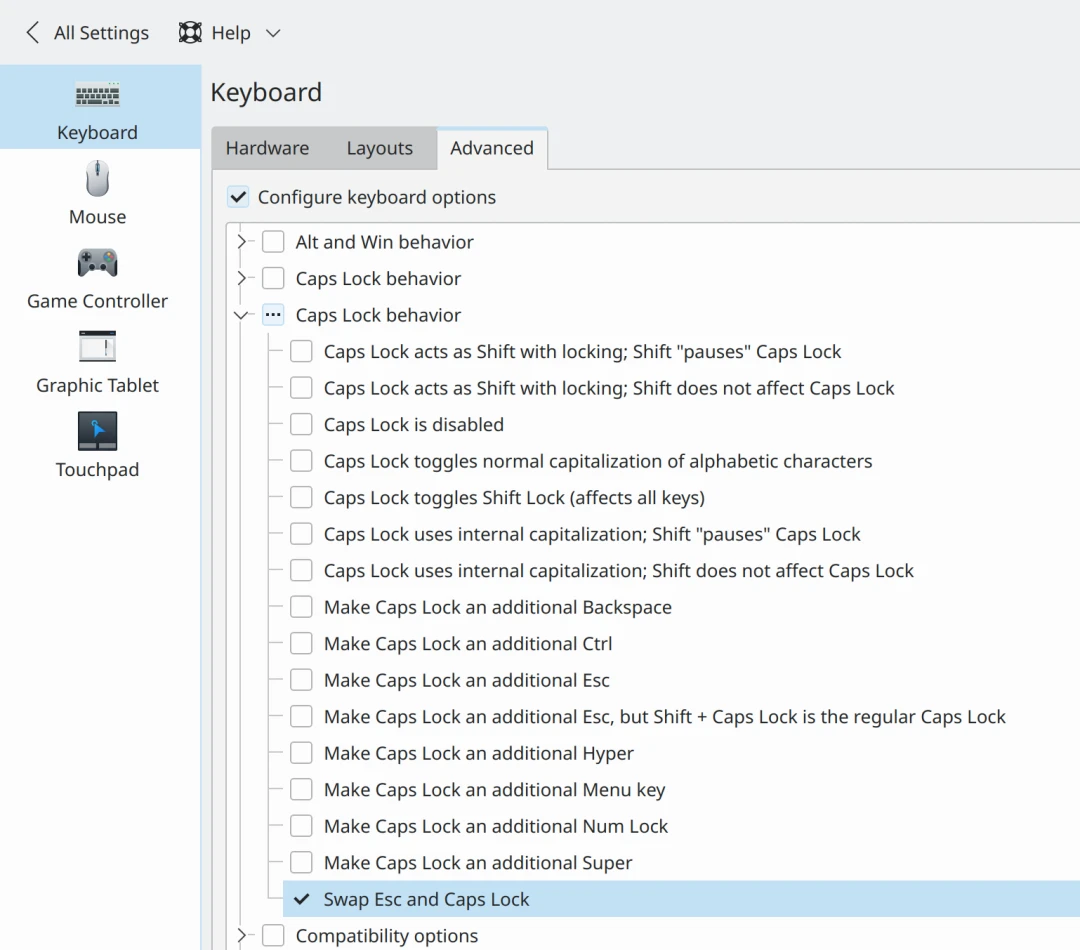 Plasma system settings